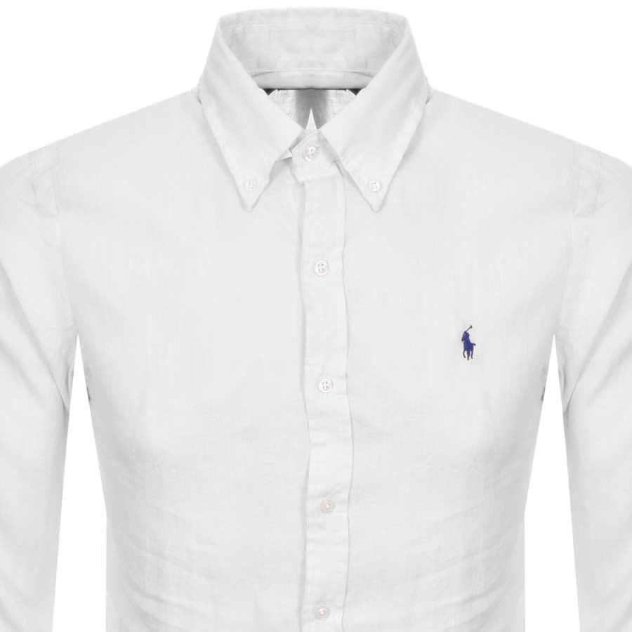 Alternative Image for ProductRalph Lauren Slim Fit Long Sleeve Shirt White2